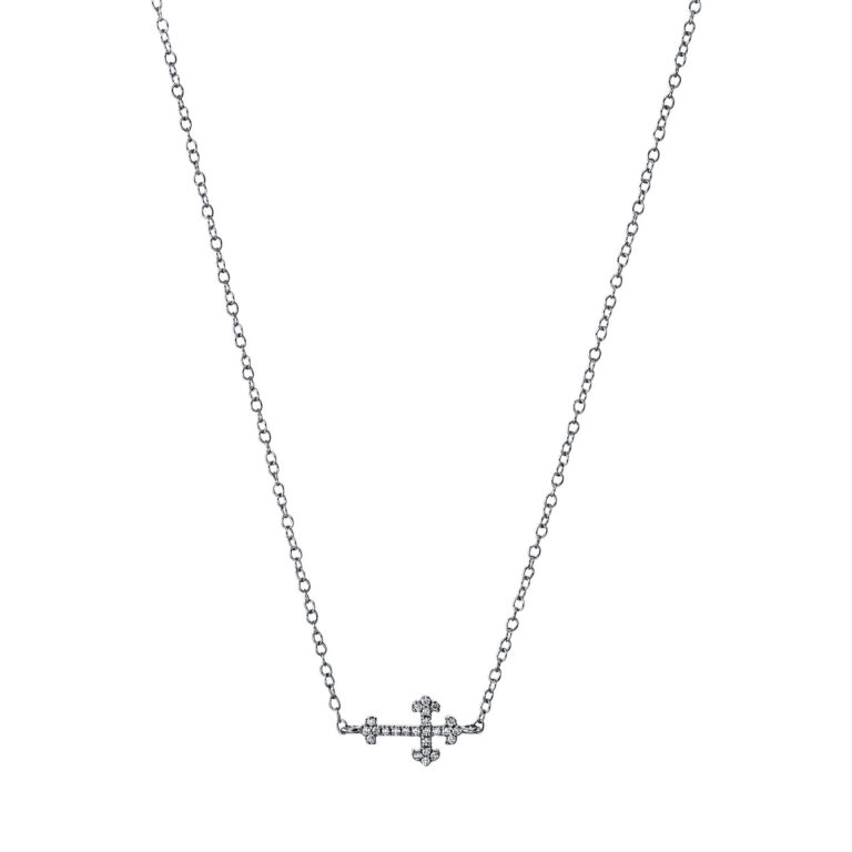 Collier 18 kt WG "Kreuz"