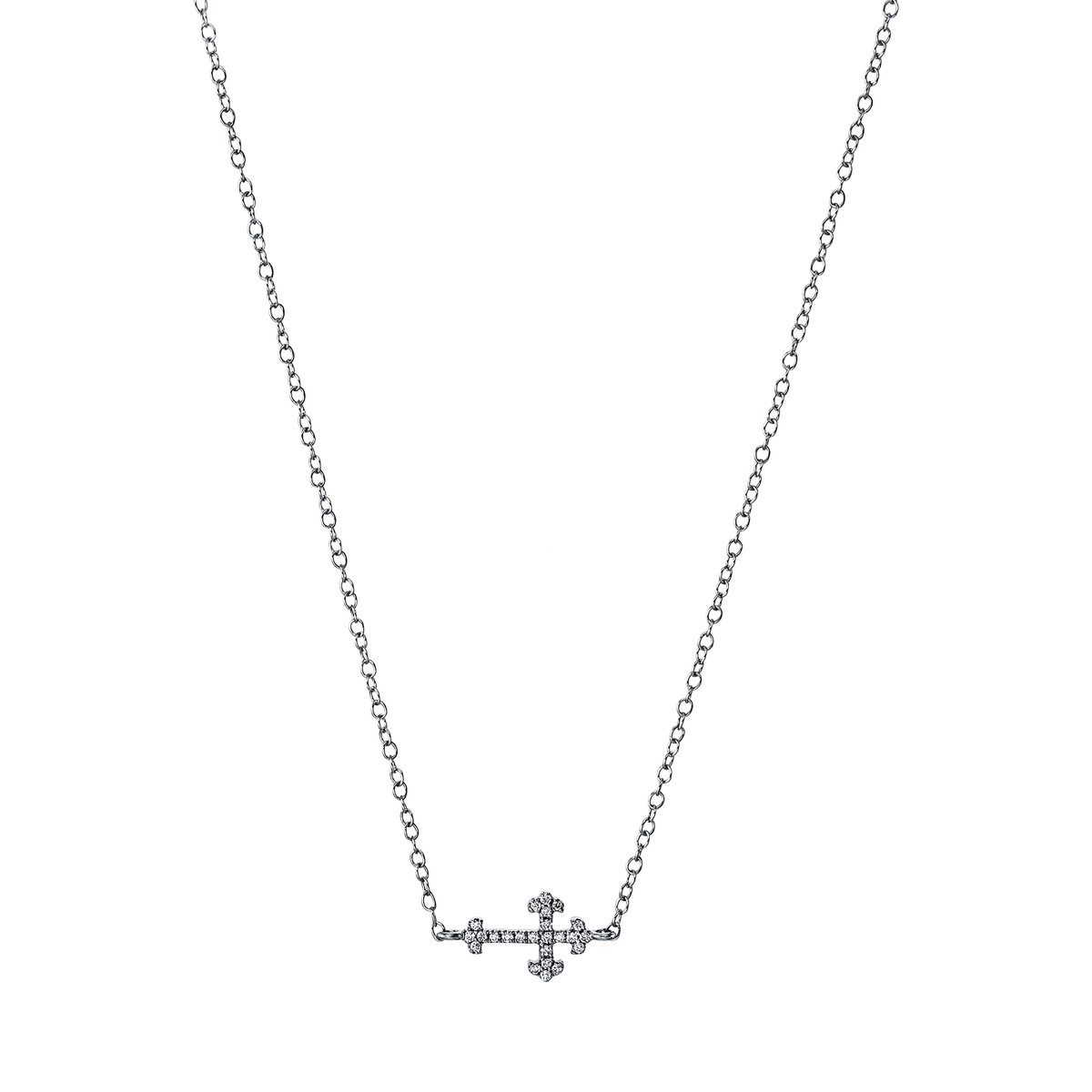 Collier 18 kt WG "Kreuz"