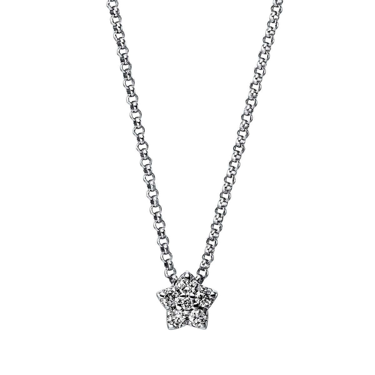 Collier 14 kt WG "Stern"