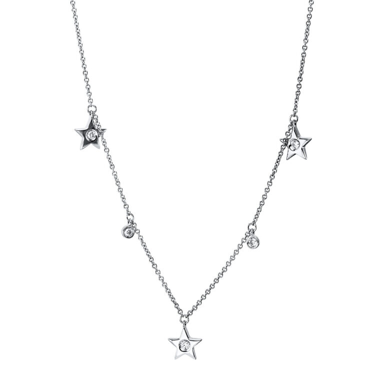 Collier 18 kt WG "Stern"