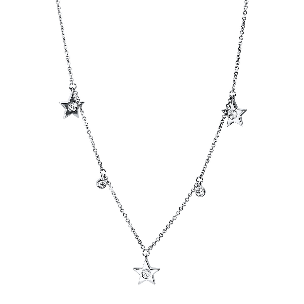 Collier 18 kt WG "Stern"