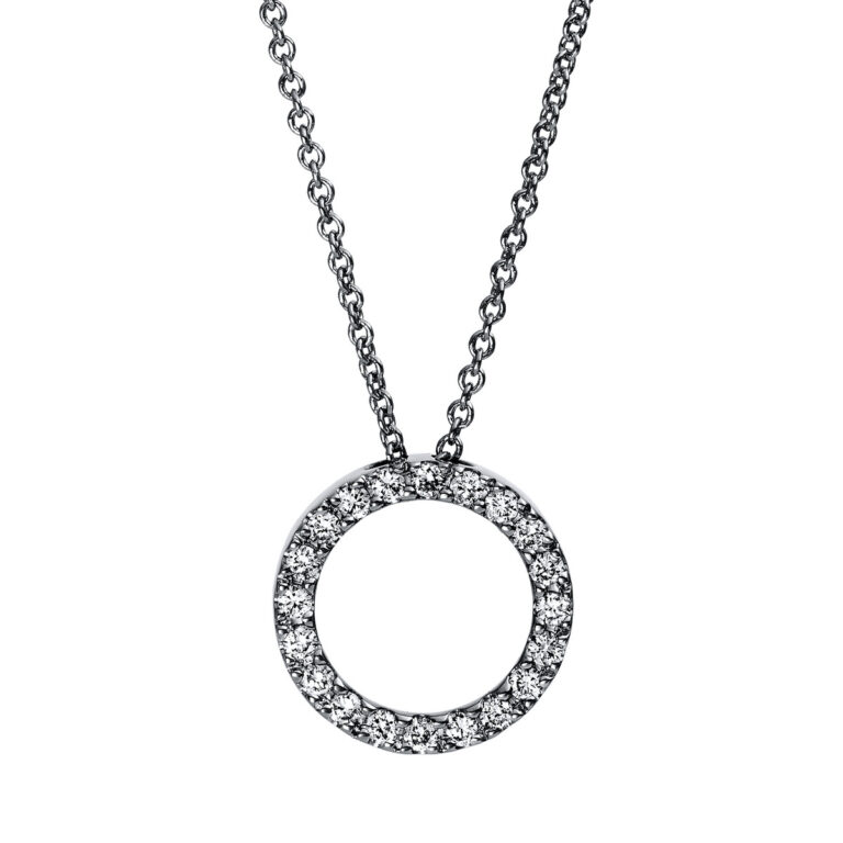 Collier 18 kt WG "Kreis"