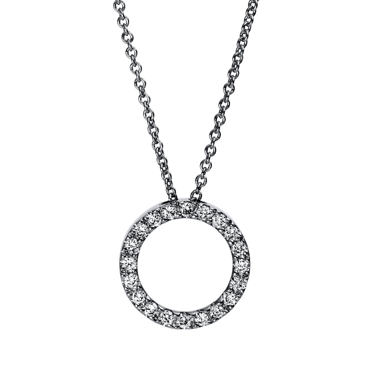 Collier 18 kt WG "Kreis"