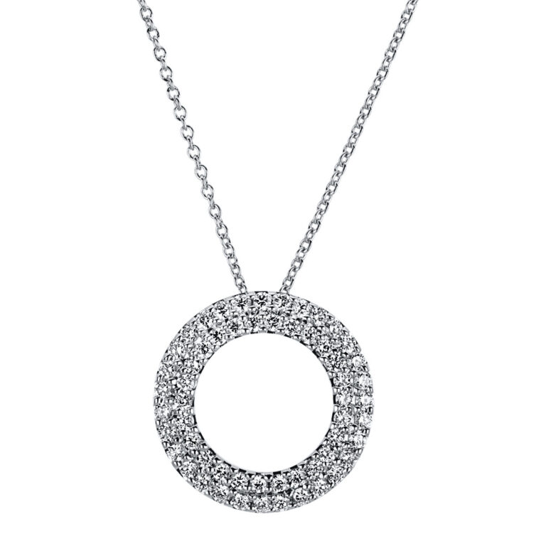 Collier 18 kt WG "Kreis"