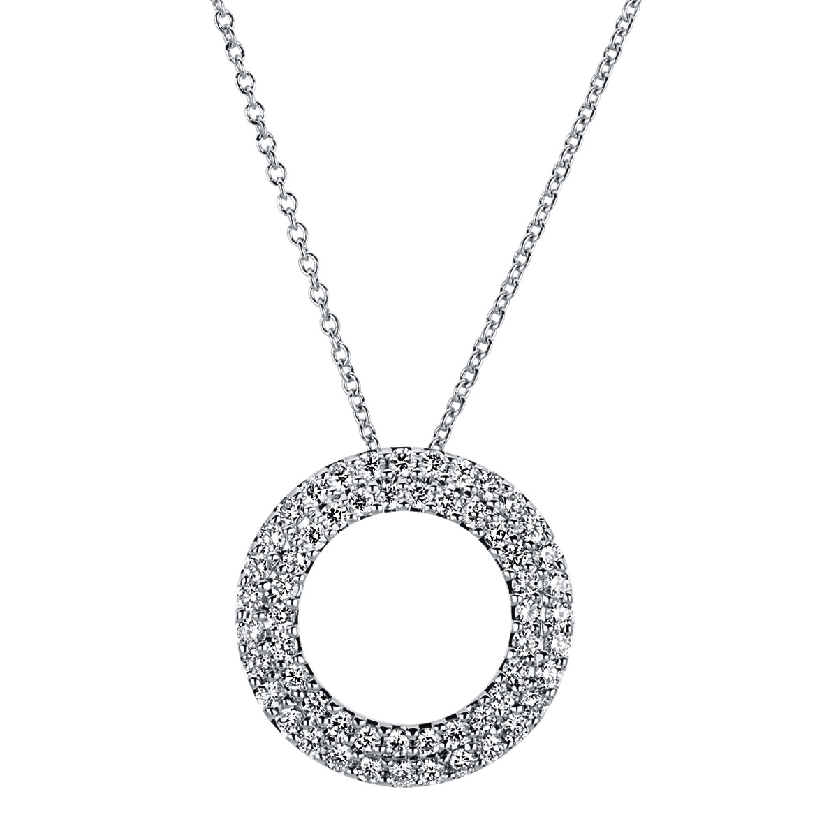 Collier 18 kt WG "Kreis"
