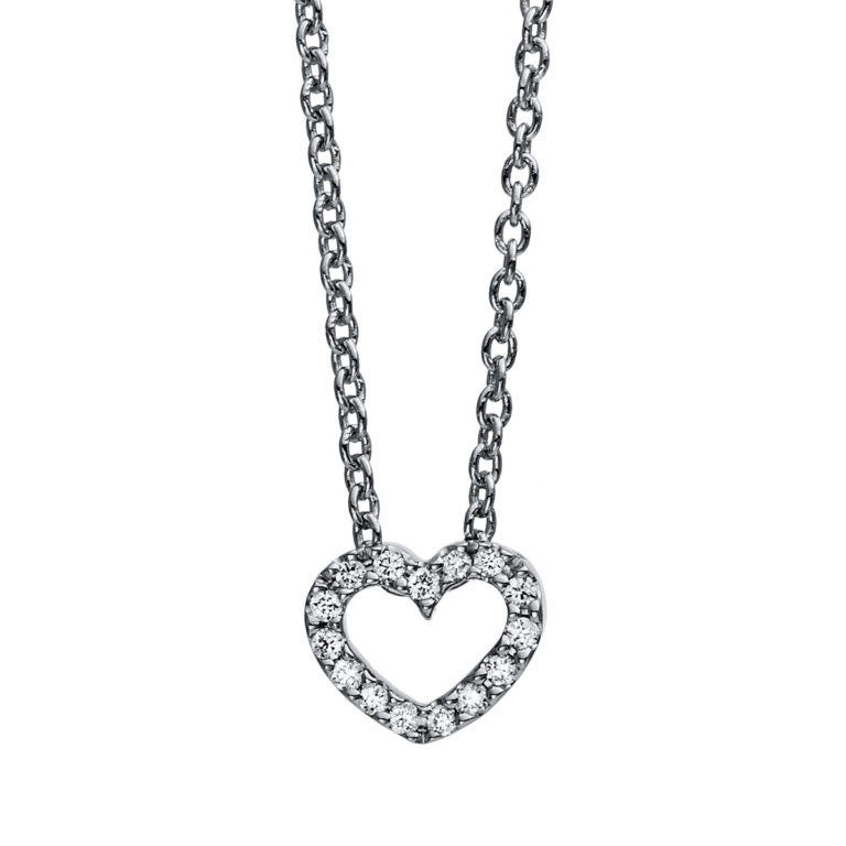 Collier 18 kt WG "Herz"