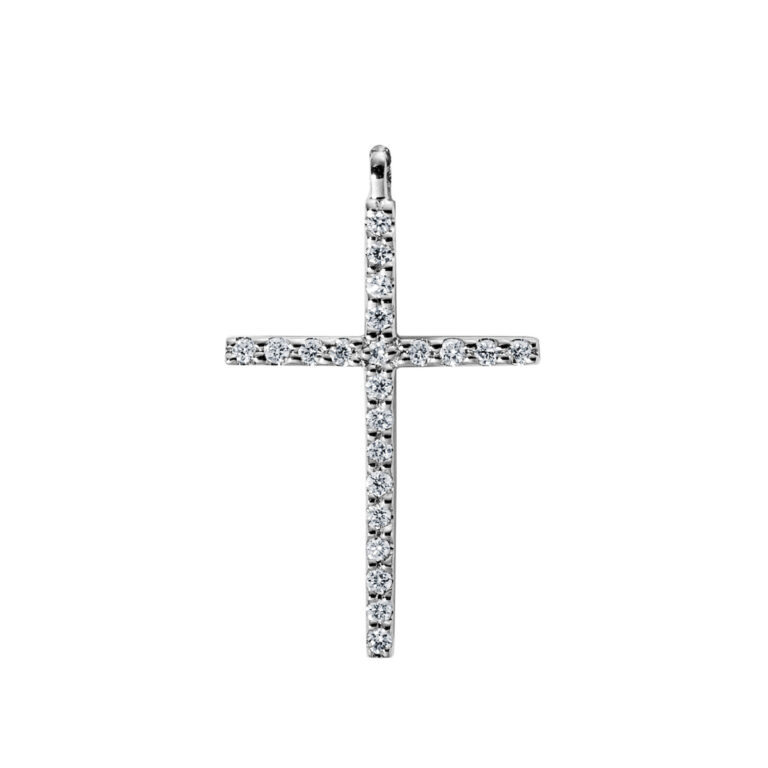 Collier 14 kt WG "Kreis", mit Öse
