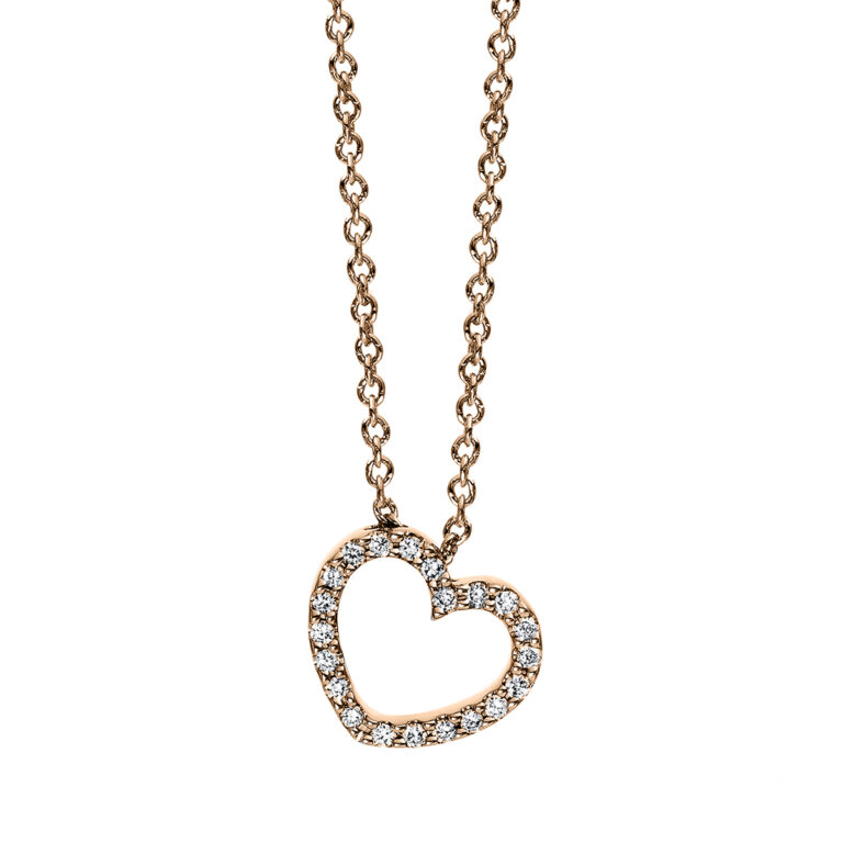 Collier 18 kt RG "Herz"