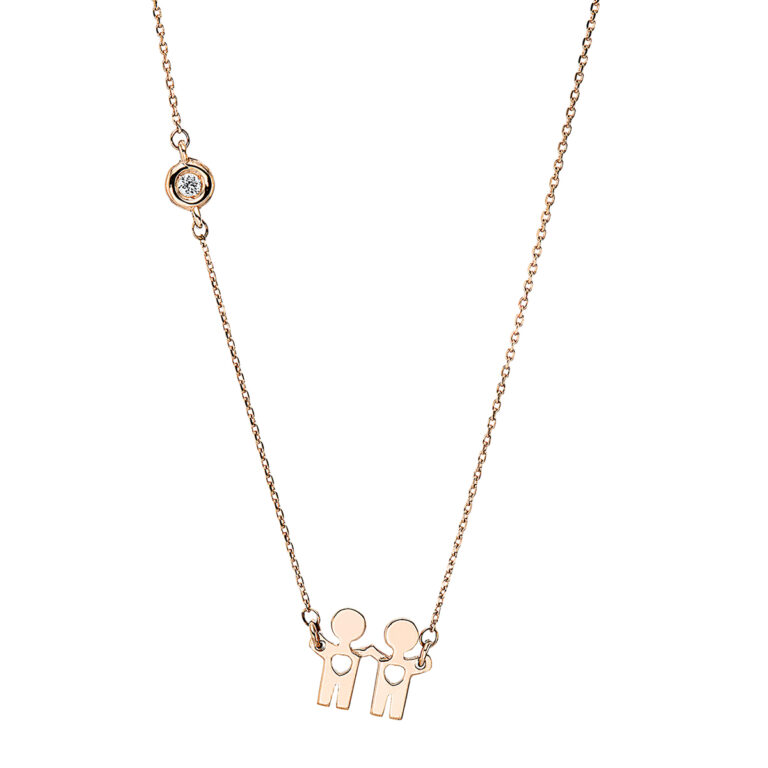 Collier 18 kt RG