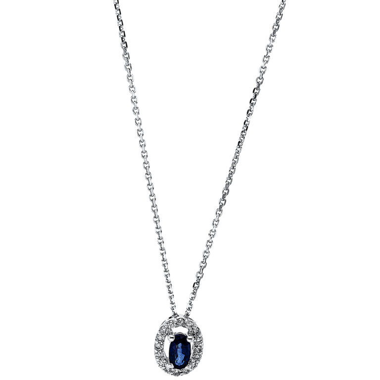 Collier 4er-Krappe 18 kt WG