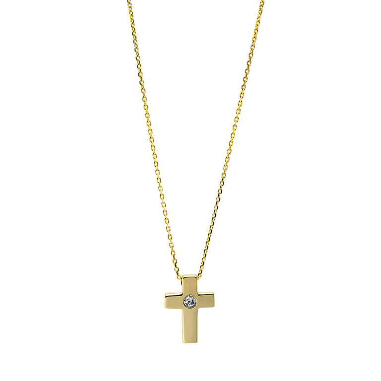 Collier 18 kt GG "Kreuz"