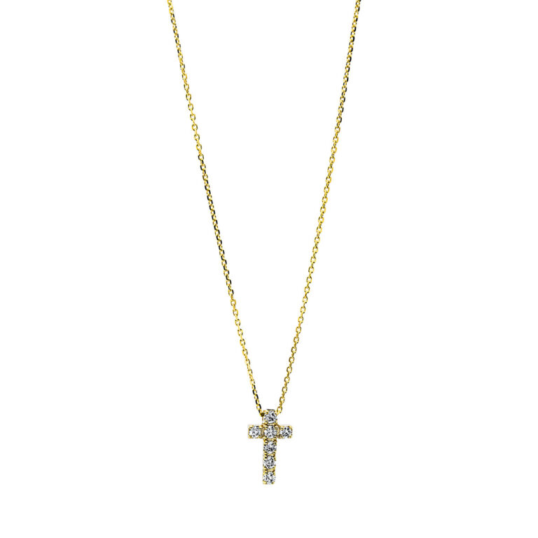 Collier 18 kt GG "kreuz"
