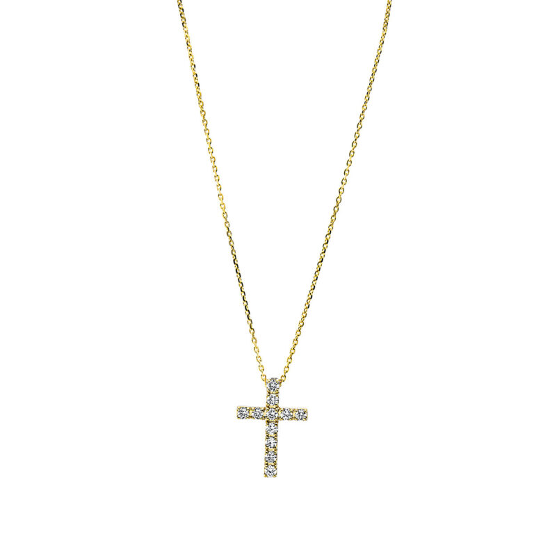 Collier 18 kt GG "kreuz"