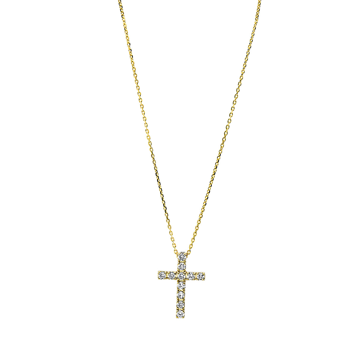 Collier 18 kt GG "kreuz"