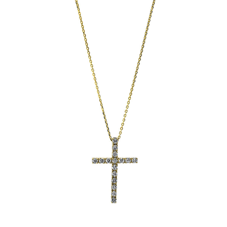 Collier 18 kt GG "kreuz"