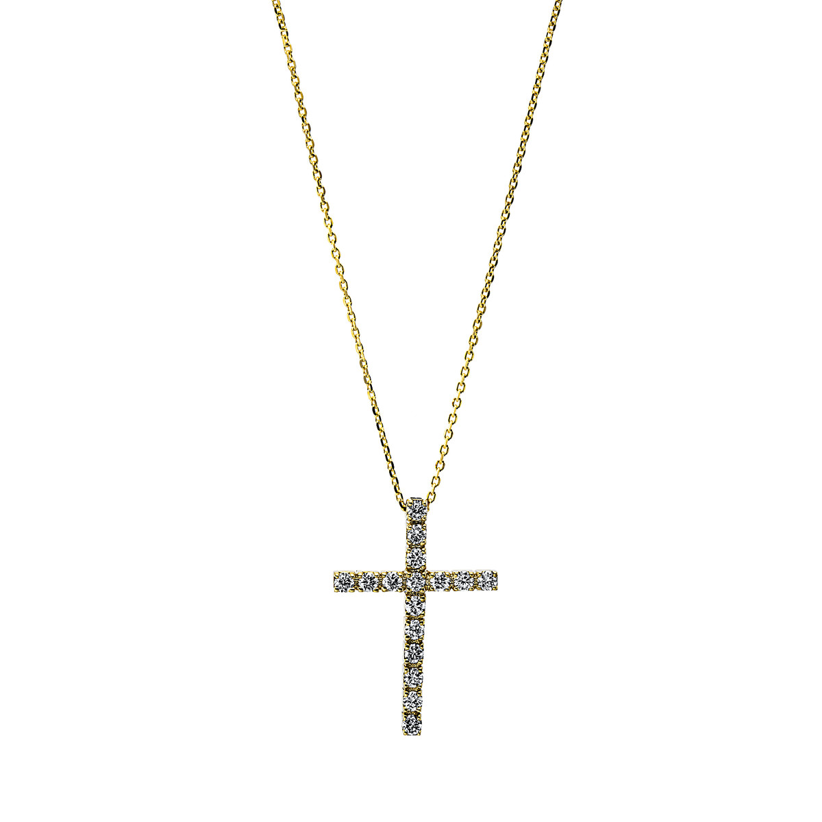 Collier 18 kt GG "kreuz"