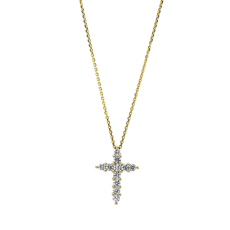Collier 18 kt GG "kreuz"