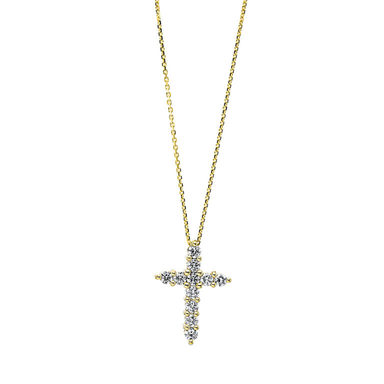 Collier 18 kt GG "kreuz"