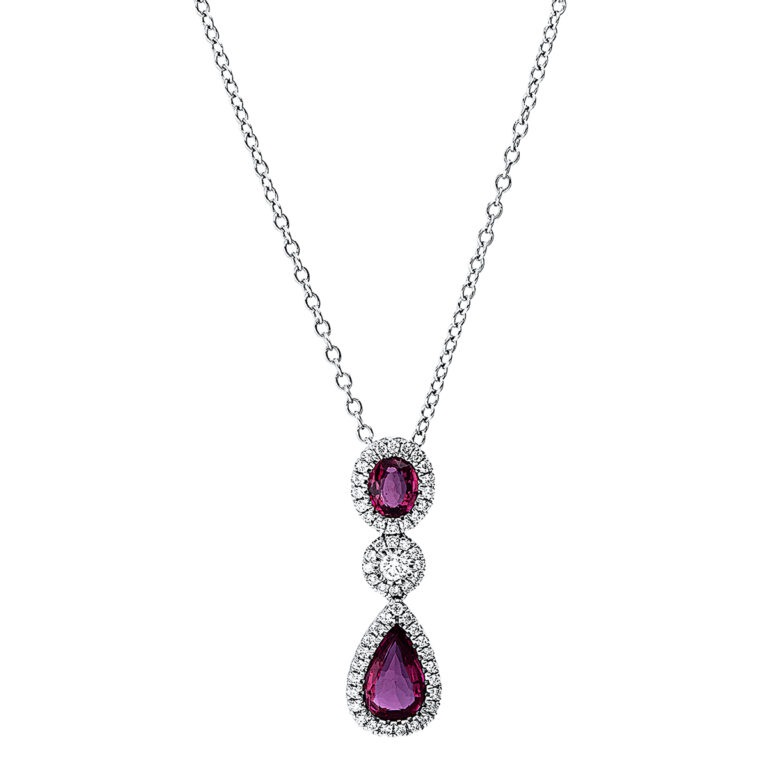 Collier 3er-Krappe 18 kt WG