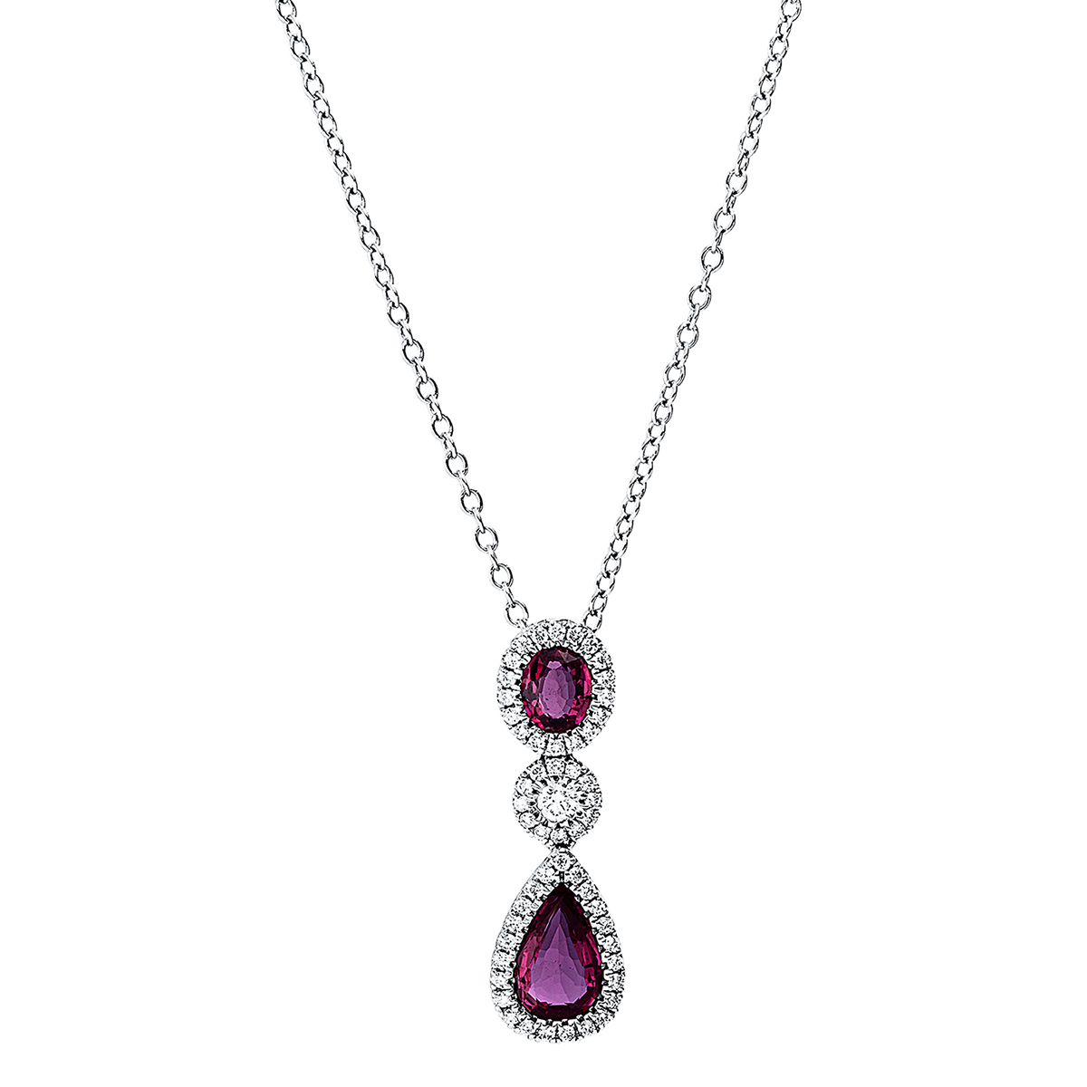 Collier 3er-Krappe 18 kt WG