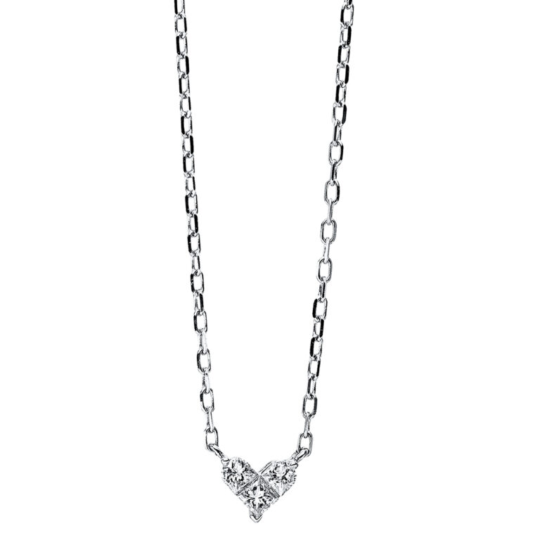Collier 18 kt WG "Herz"