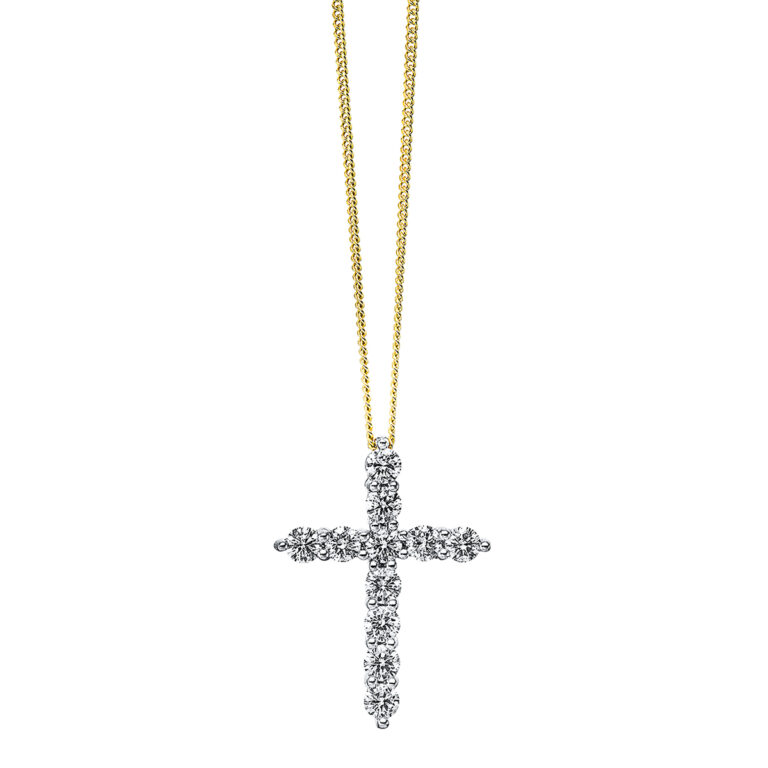 Collier 18 kt GG "Kreuz"