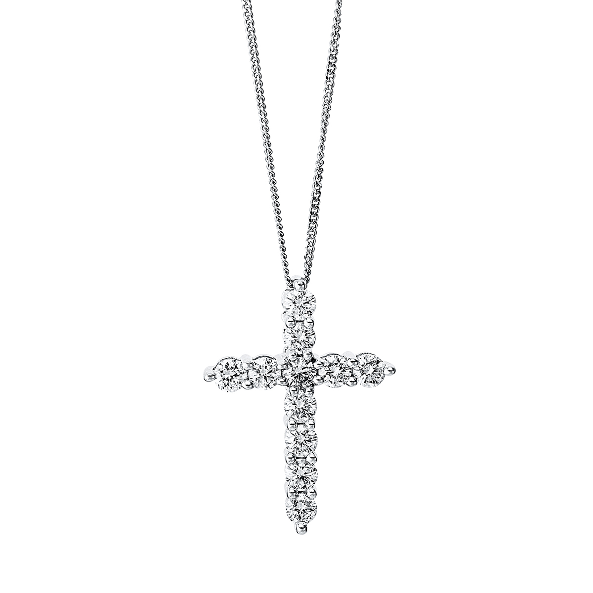 Collier 18 kt WG "Kreuz"