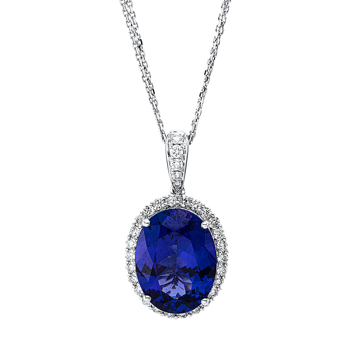 Collier 4er-Krappe 18 kt WG