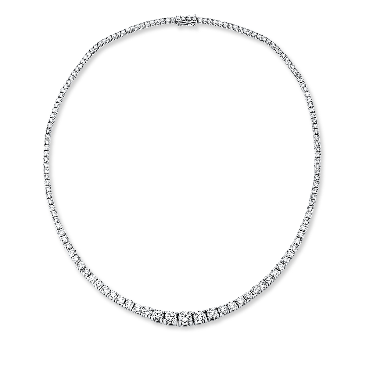 Collier 18 kt WG, graduated