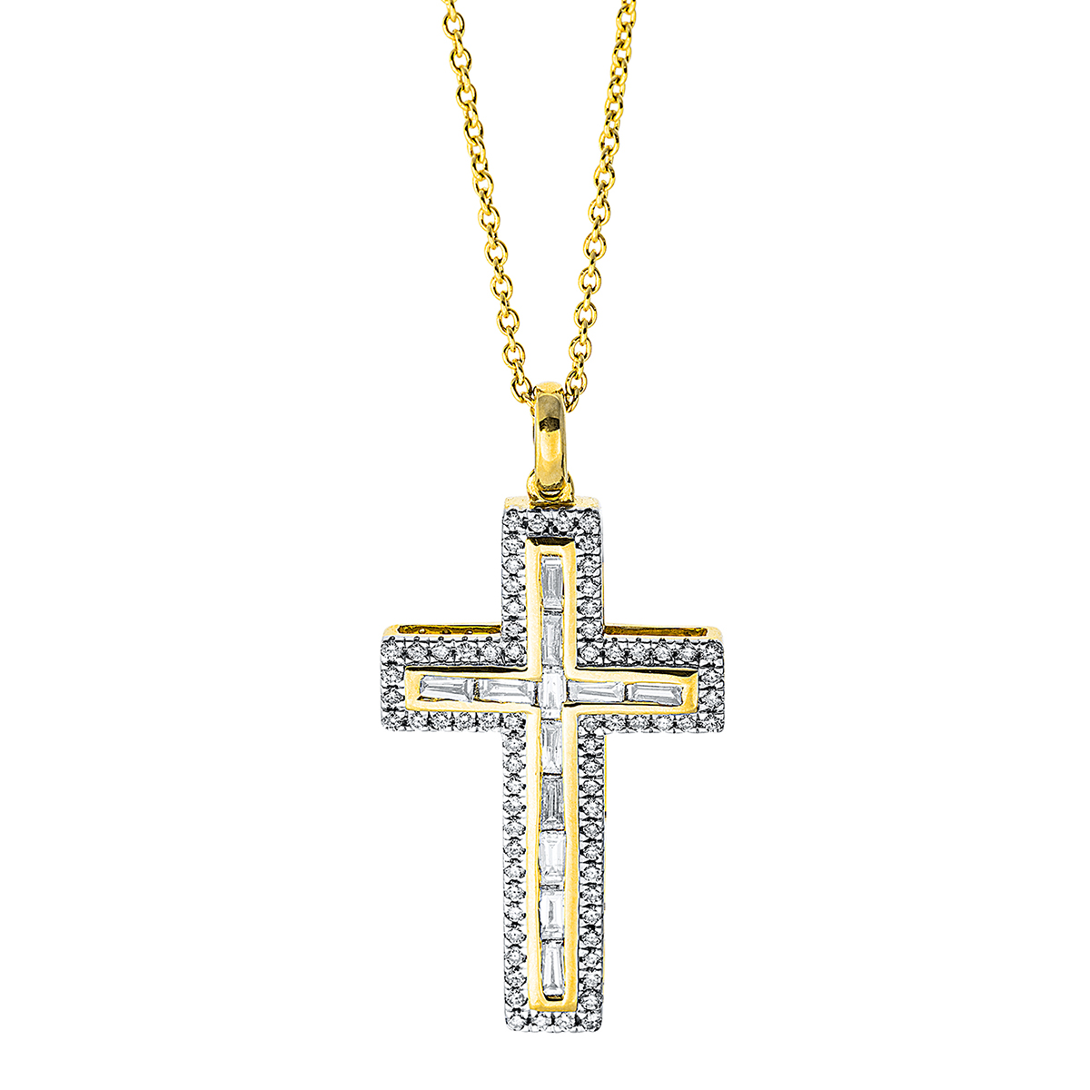 Collier 18 kt GG "Kreuz"