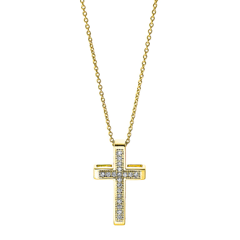 Collier 18 kt GG "Kreuz"