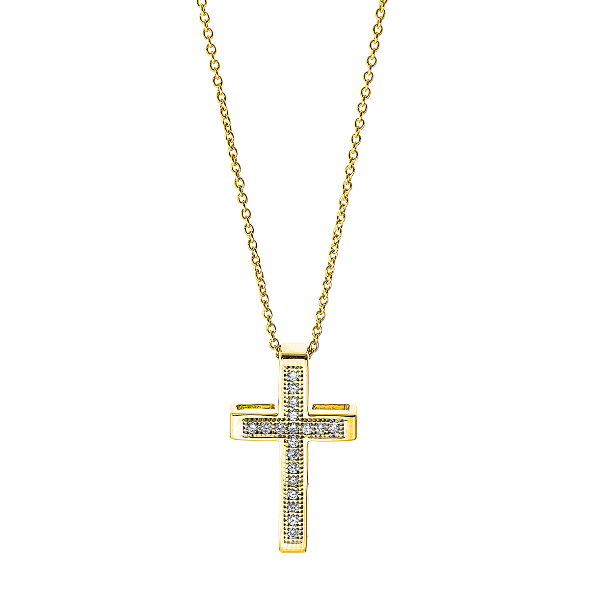 Collier 18 kt GG "Kreuz"