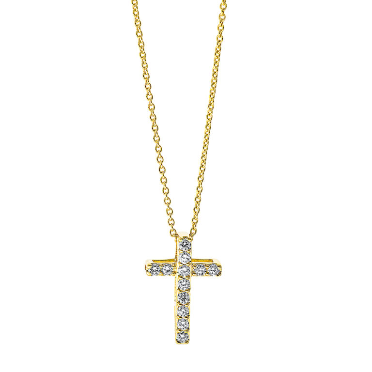 Collier 18 kt GG "Kreuz"