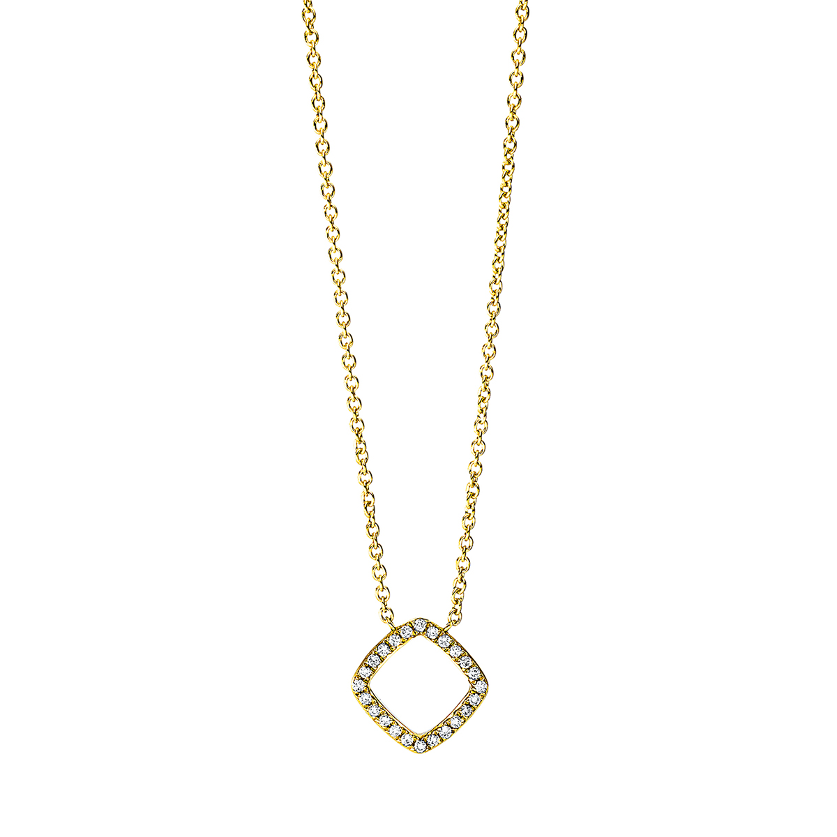 Collier 18 kt GG, mit ZÖ 38 cm