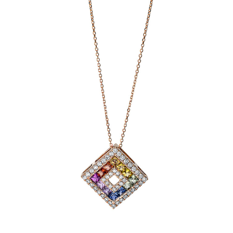 Collier 18 kt RG