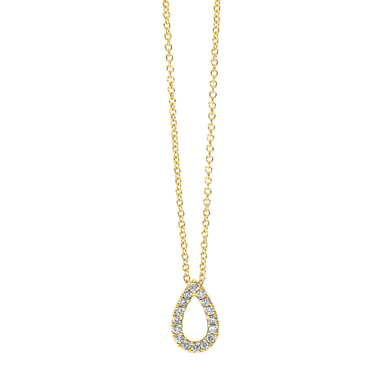 Collier 18 kt GG, mit ZÖ 40 cm