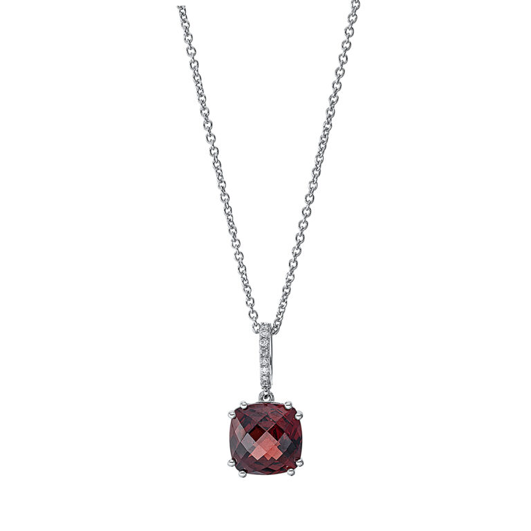 Collier 4er-Krappe 18 kt WG, mit ZÖ 42 cm
