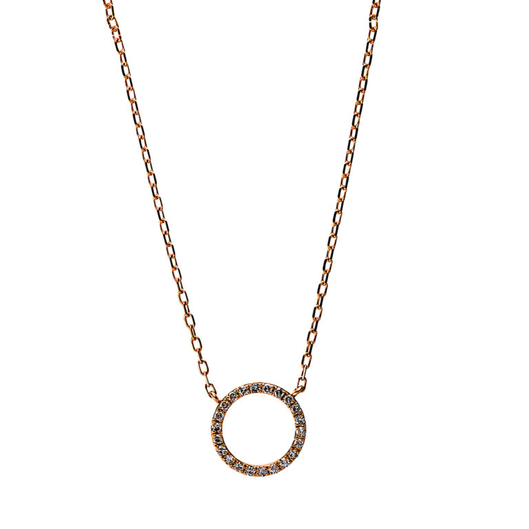 Collier 18 kt RG "Kreis"