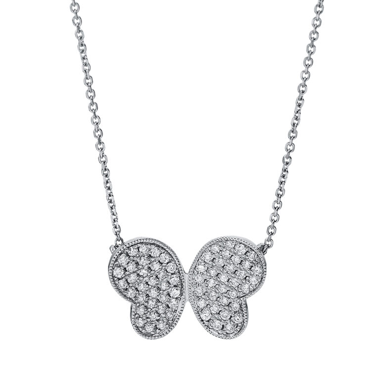 Collier 18 kt WG "Schmetterling"