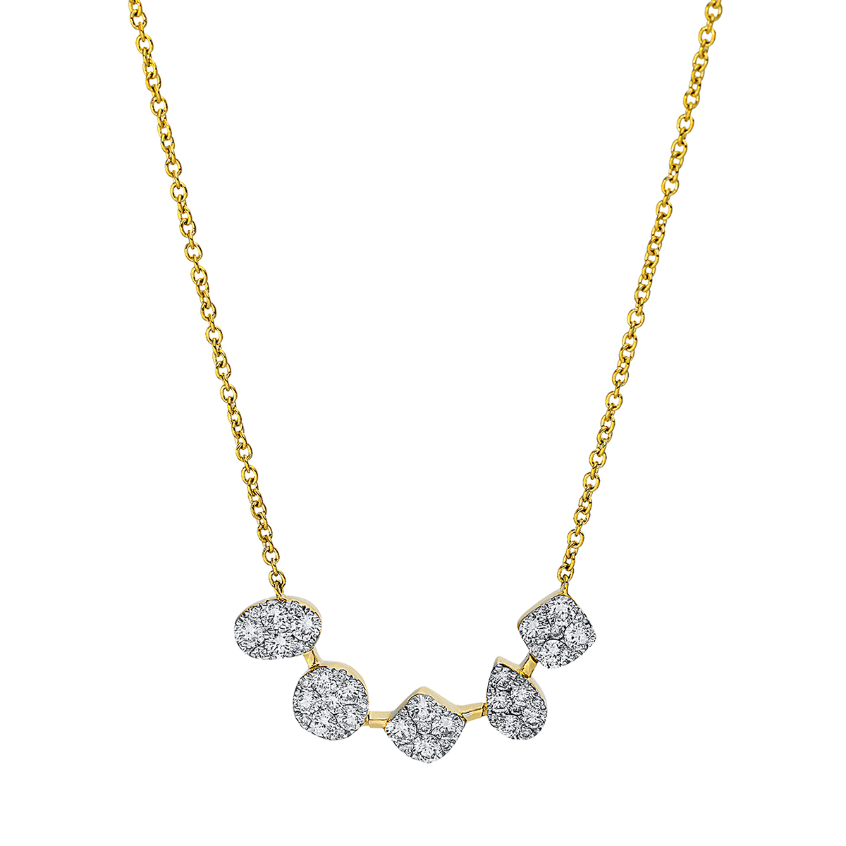 Collier 18 kt GG+WG