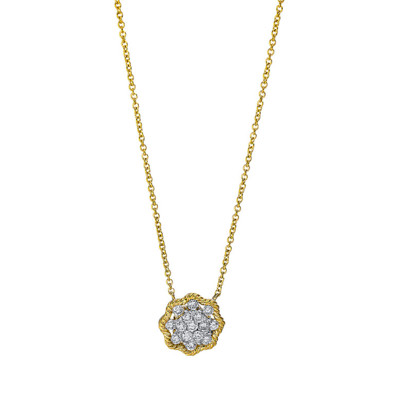 Collier 18 kt GG+WG