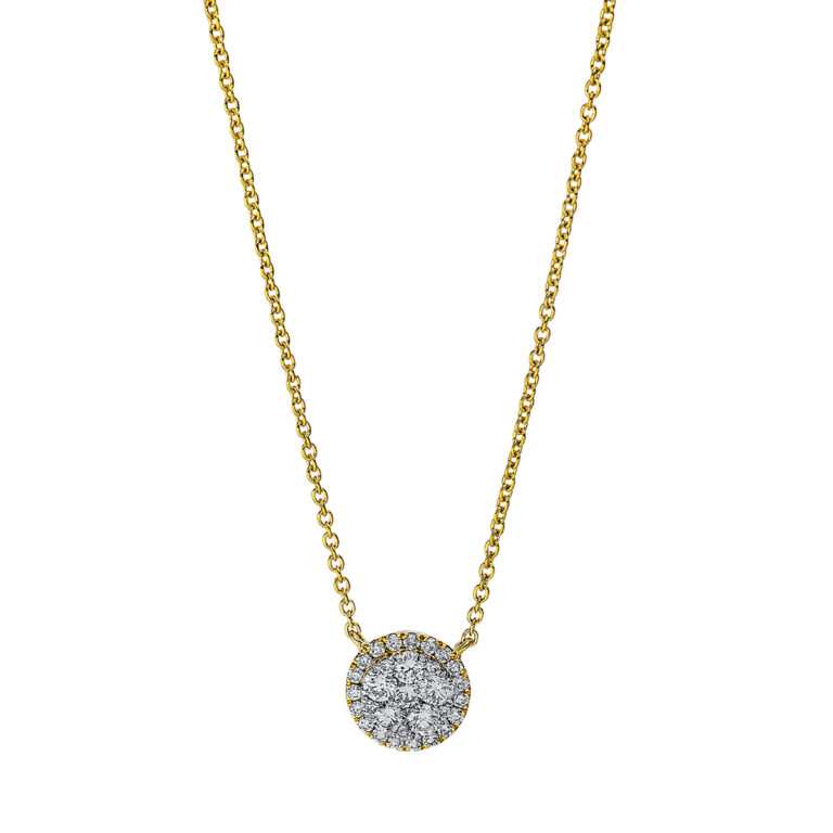 Collier 18 kt GG+WG