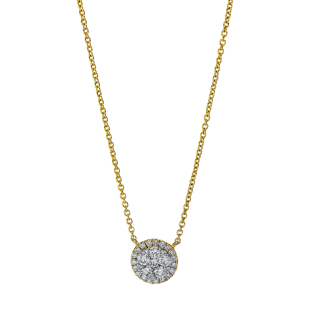 Collier 18 kt GG+WG