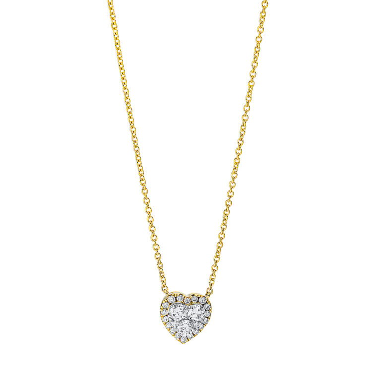 Collier 18 kt GG+WG
