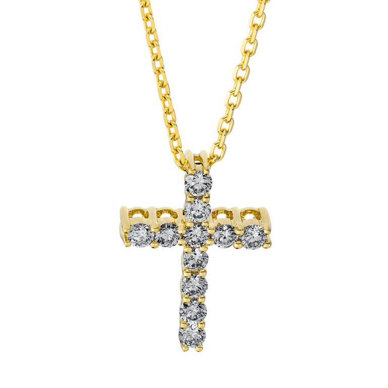 Collier 18 kt GG "Kreuz"