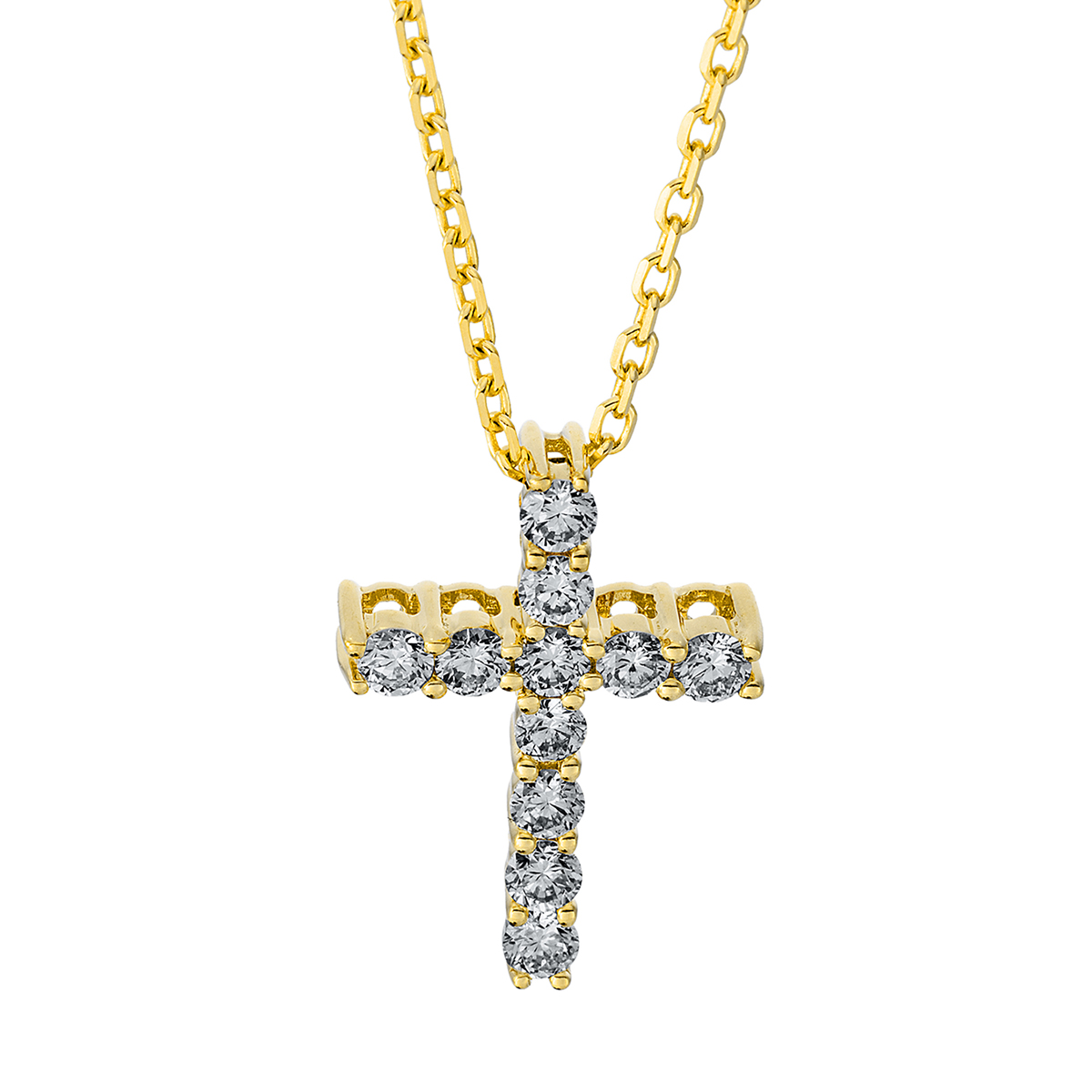 Collier 18 kt GG "Kreuz"
