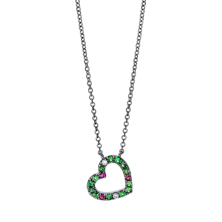 Collier 18 kt WG "Herz"