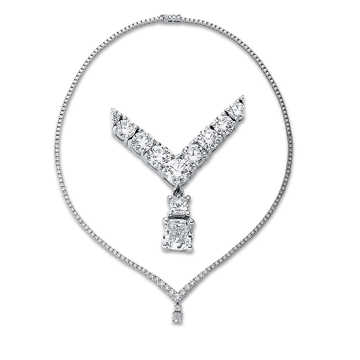 Collier 18 kt WG