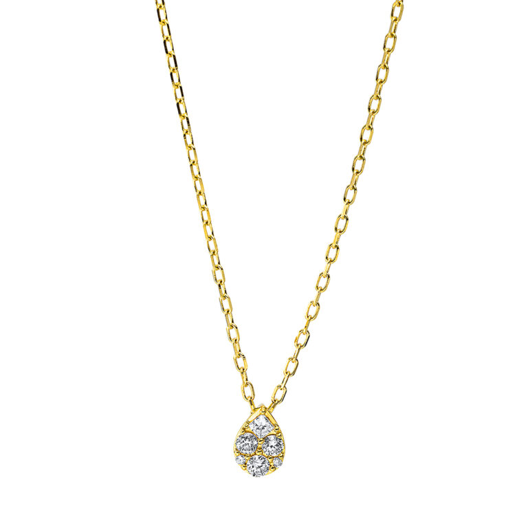 Collier 18 kt GG, mit ZÖ 40 cm + 43 cm
