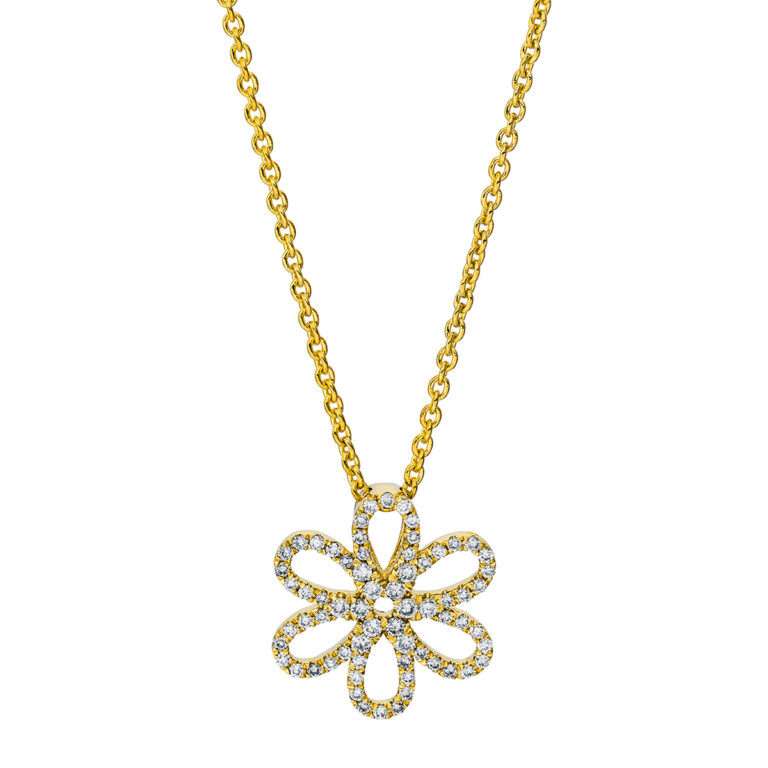 Collier 18 kt GG "Blume"